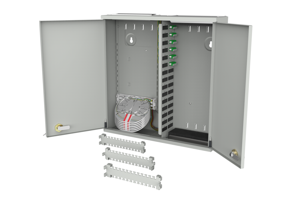 OpDAT Wandverteiler M 6xLC-Q APC OS2 (Keramik, grün)