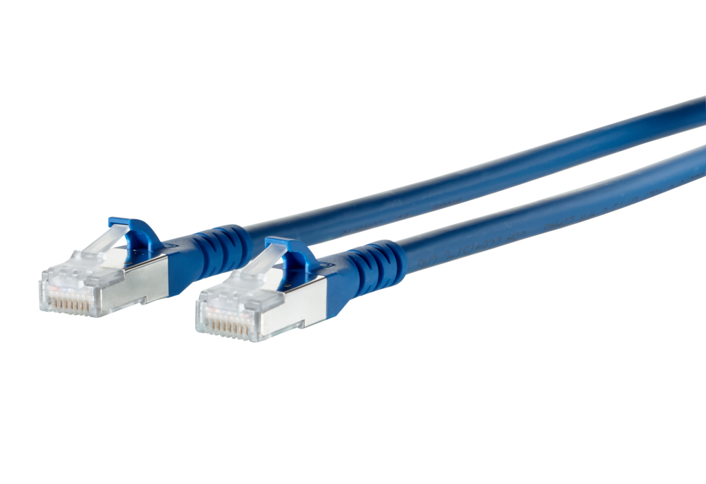 Patchkabel Cat.6A AWG 26 1,0 m blau