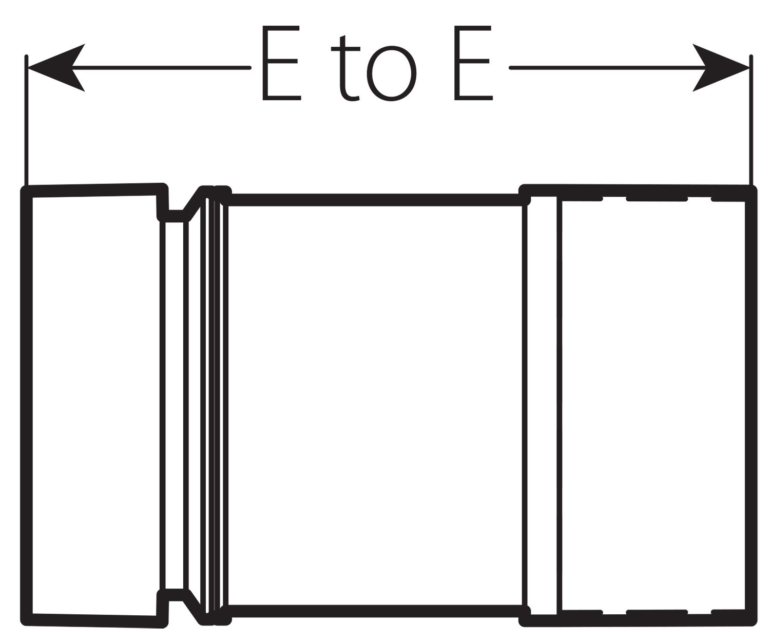 Nr. E440H - StrengThin 100 Adapternippel (ST100xTHD) SS304