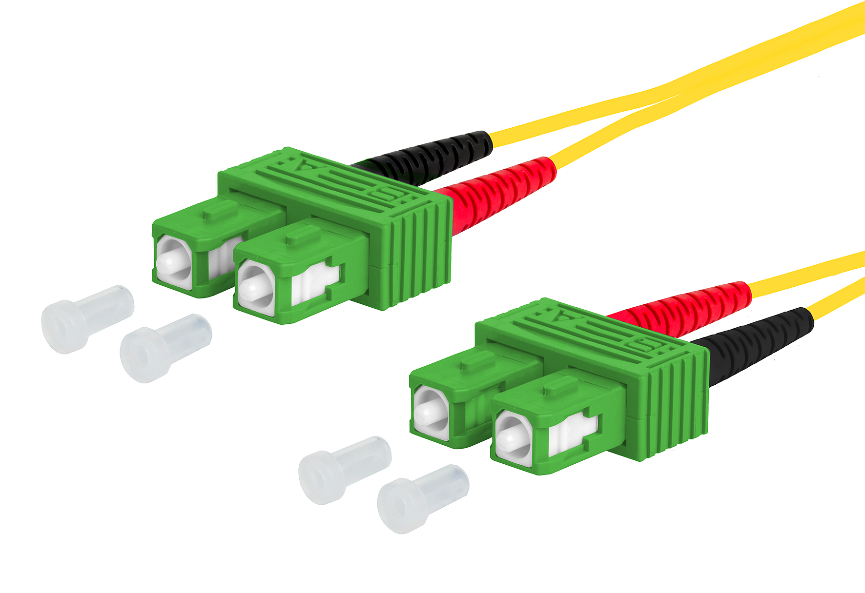 OpDAT Patchkabel SC-D APC/SC-D APC OS2, 0,5 m