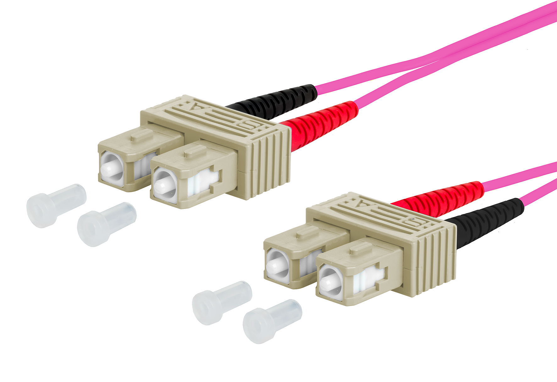 OpDAT Patchkabel SC-D/SC-D OM4, 2,0 m